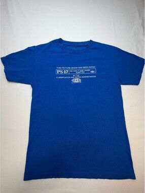 Picture Show Skateboard PS-17 Men's T-Shirt Cotton Short Sleeve Size Small Blue